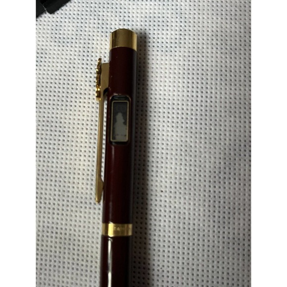 Vintage Mickey Mouse Walt Disney Gold Filled Clock Pen ~Need Ink~ - Picture 5 of 14